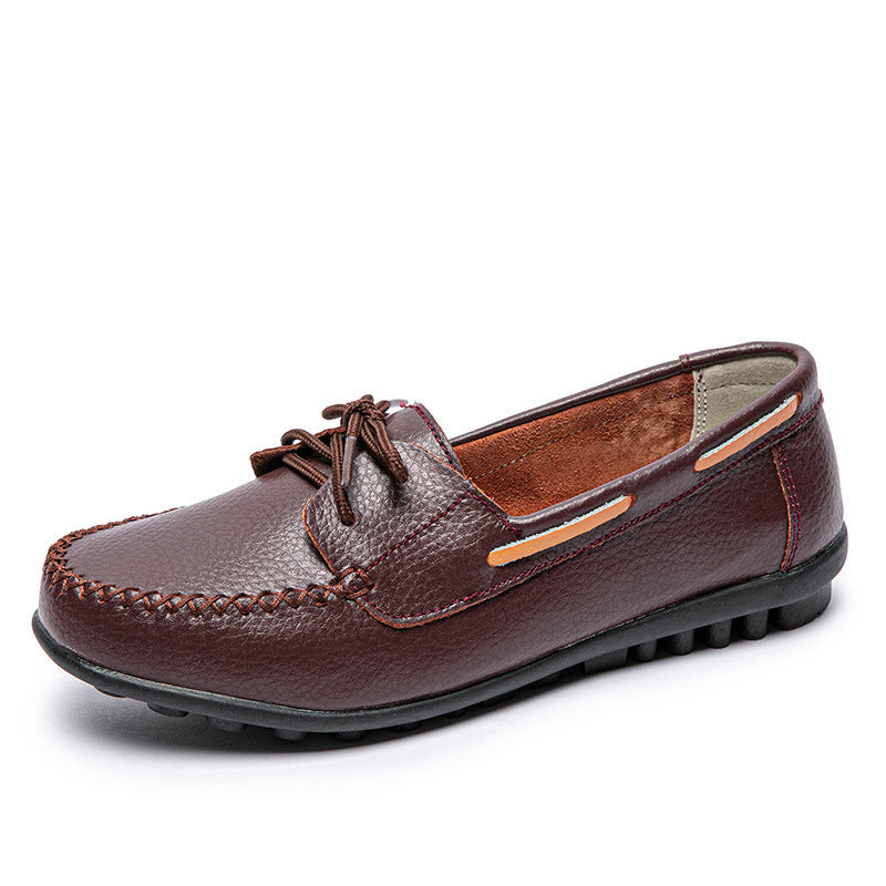 Women's Genuine Leather Flat Heel Shoes