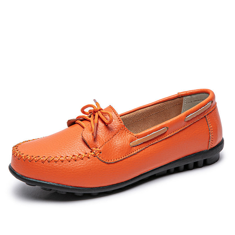 Women's Genuine Leather Flat Heel Shoes