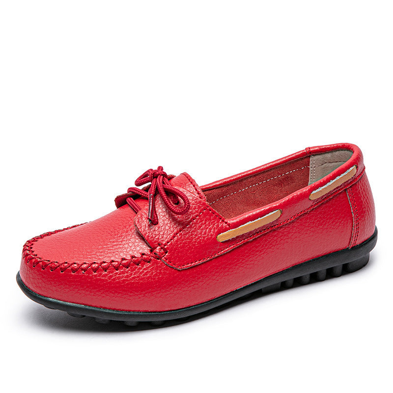 Women's Genuine Leather Flat Heel Shoes