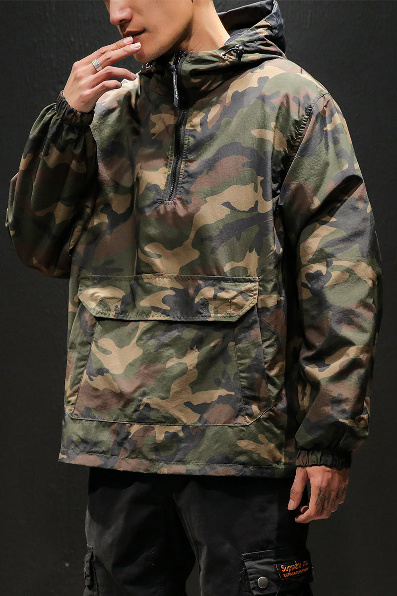 Men's Hooded Double-Sided Camouflage Jacket