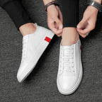 Men's Leather Solid Sneakers