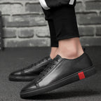 Men's Leather Solid Sneakers