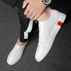 Men's Leather Solid Sneakers
