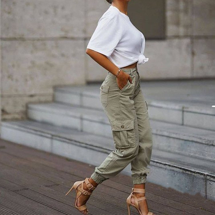 Women's Multi-Pocket Cargo Pants