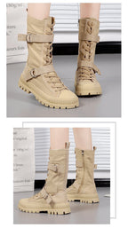 Women's High-Top Platformed Boots
