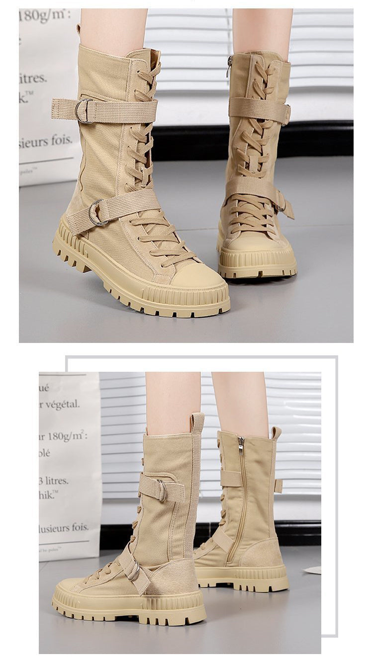 Women's High-Top Platformed Boots