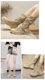 Women's High-Top Platformed Boots