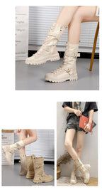 Women's High-Top Platformed Boots