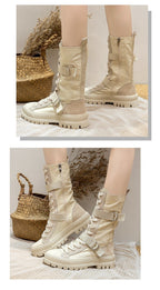 Women's High-Top Platformed Boots