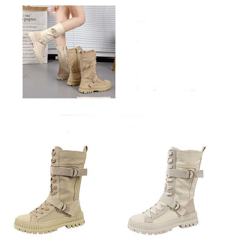 Women's High-Top Platformed Boots