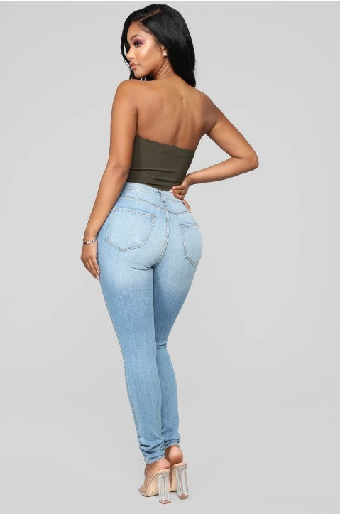 Women's Stretch High-Waisted Jeans