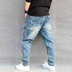 Men's Street Style Denim Harem Pants