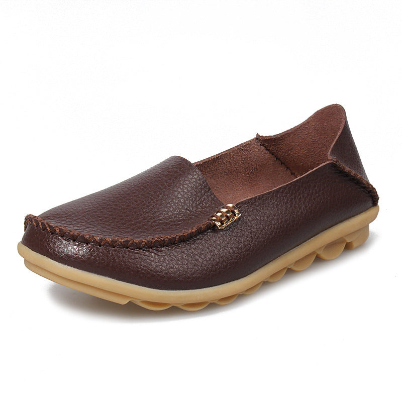 Women's Slip-On Leather Shoes