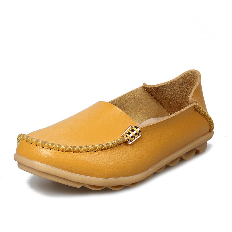 Women's Slip-On Leather Shoes