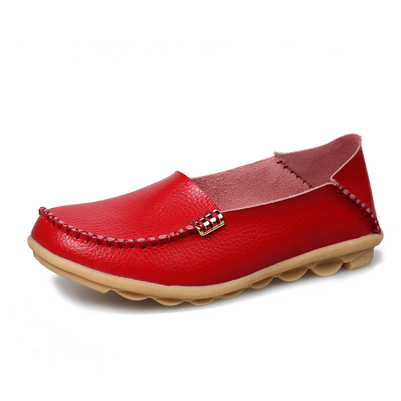 Women's Slip-On Leather Shoes