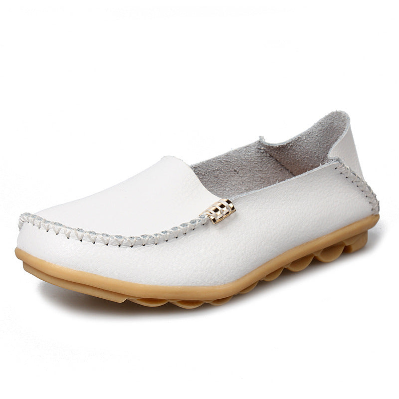Women's Slip-On Leather Shoes