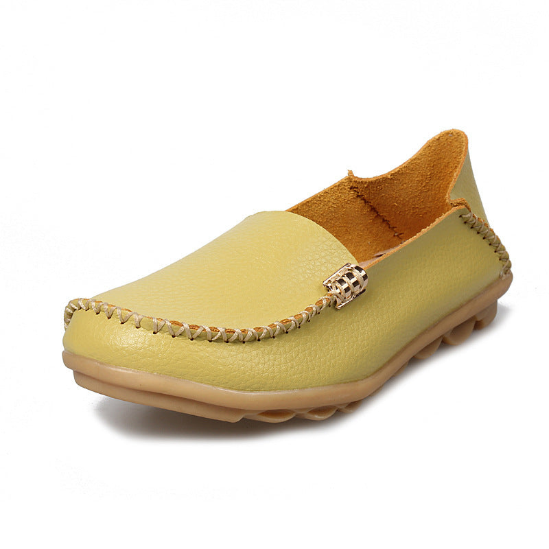 Women's Slip-On Leather Shoes