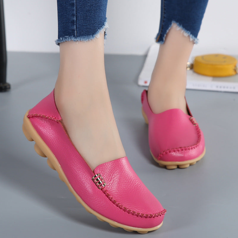 Women's Slip-On Leather Shoes