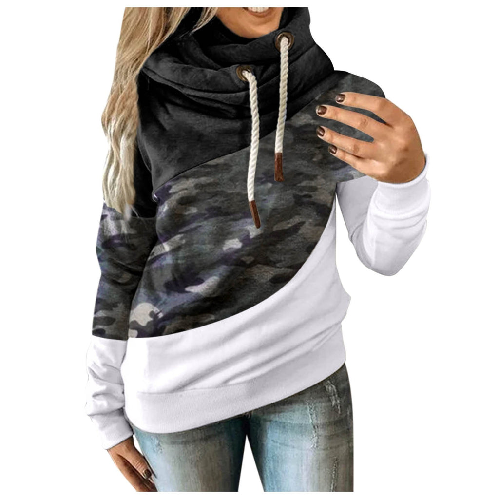 Women's Tri Patterned Hoodie