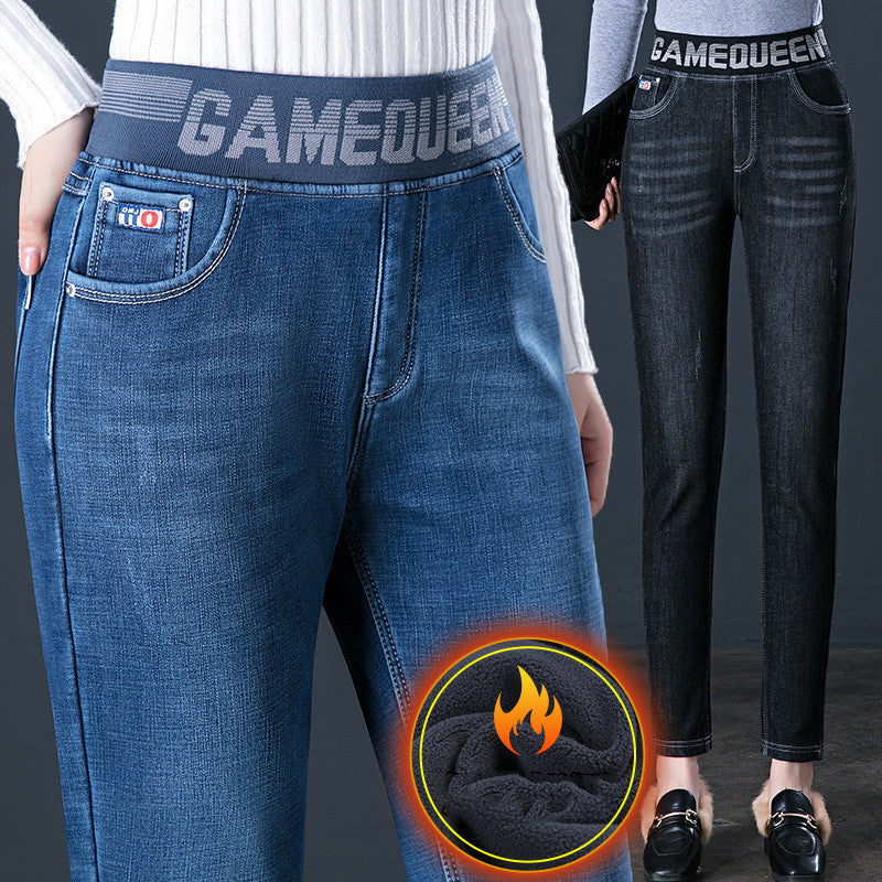Women's Fleece Padded Jeans