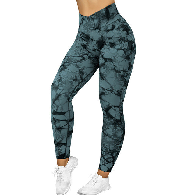 Women's Push-Up Tie Dye Sports Leggings