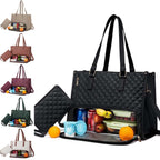 Women's Thermal Insulated Leak-Proof Multi-Purpose Tote Bag And Wallet