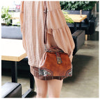 Women Metal Cornered Handbag