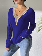 Women's Laced Knitwear Top