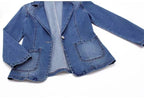 Women's Single Buttoned Denim Coat