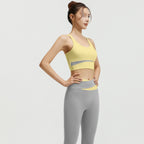 Women's Shockproof Supportive Belly Contracting 2 Piece Yoga Set