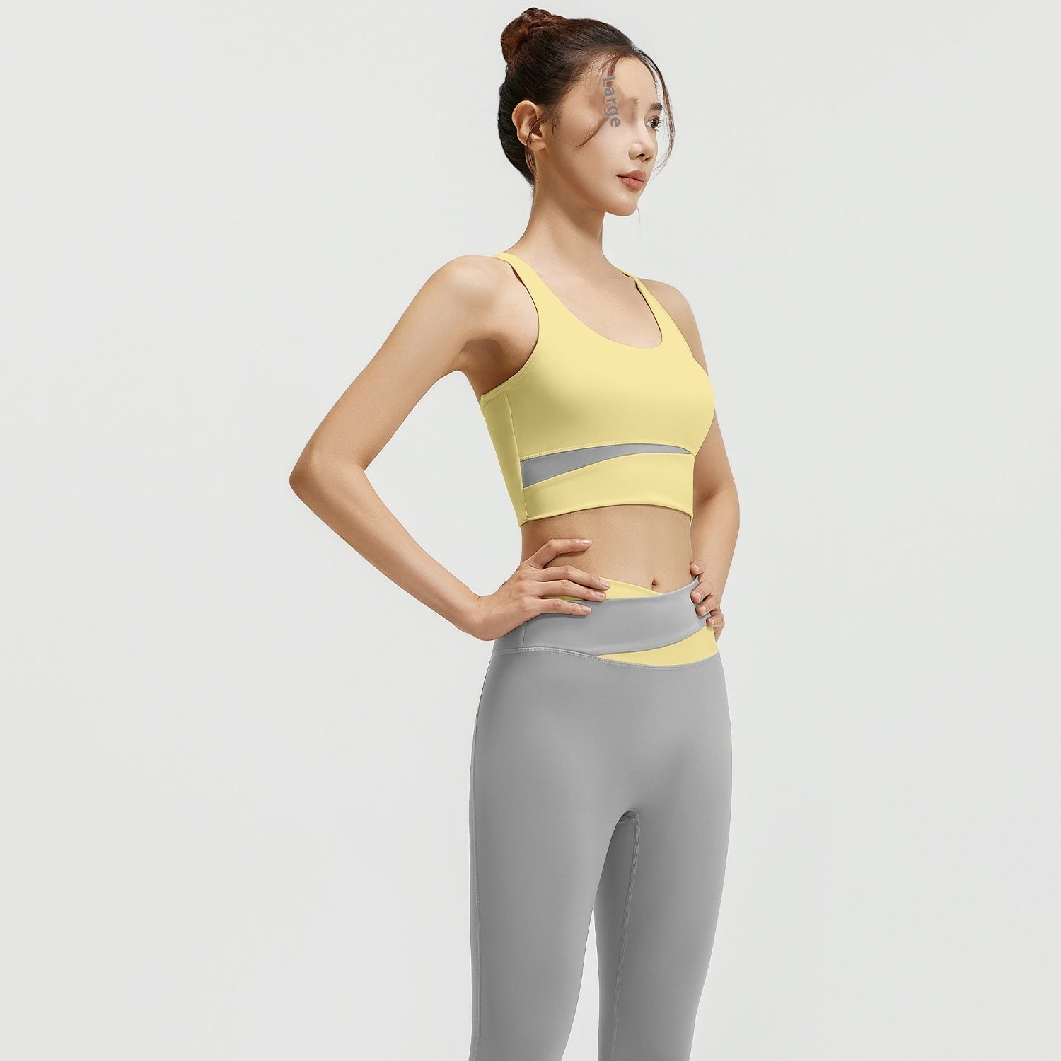 Women's Shockproof Supportive Belly Contracting 2 Piece Yoga Set