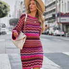 Women's Patterned Knit Dress