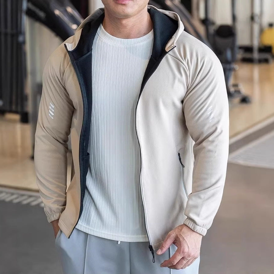 Men's Wind Resistant Zip-Up Hoodie