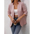 Women's Embossed Floral Pink Jacket