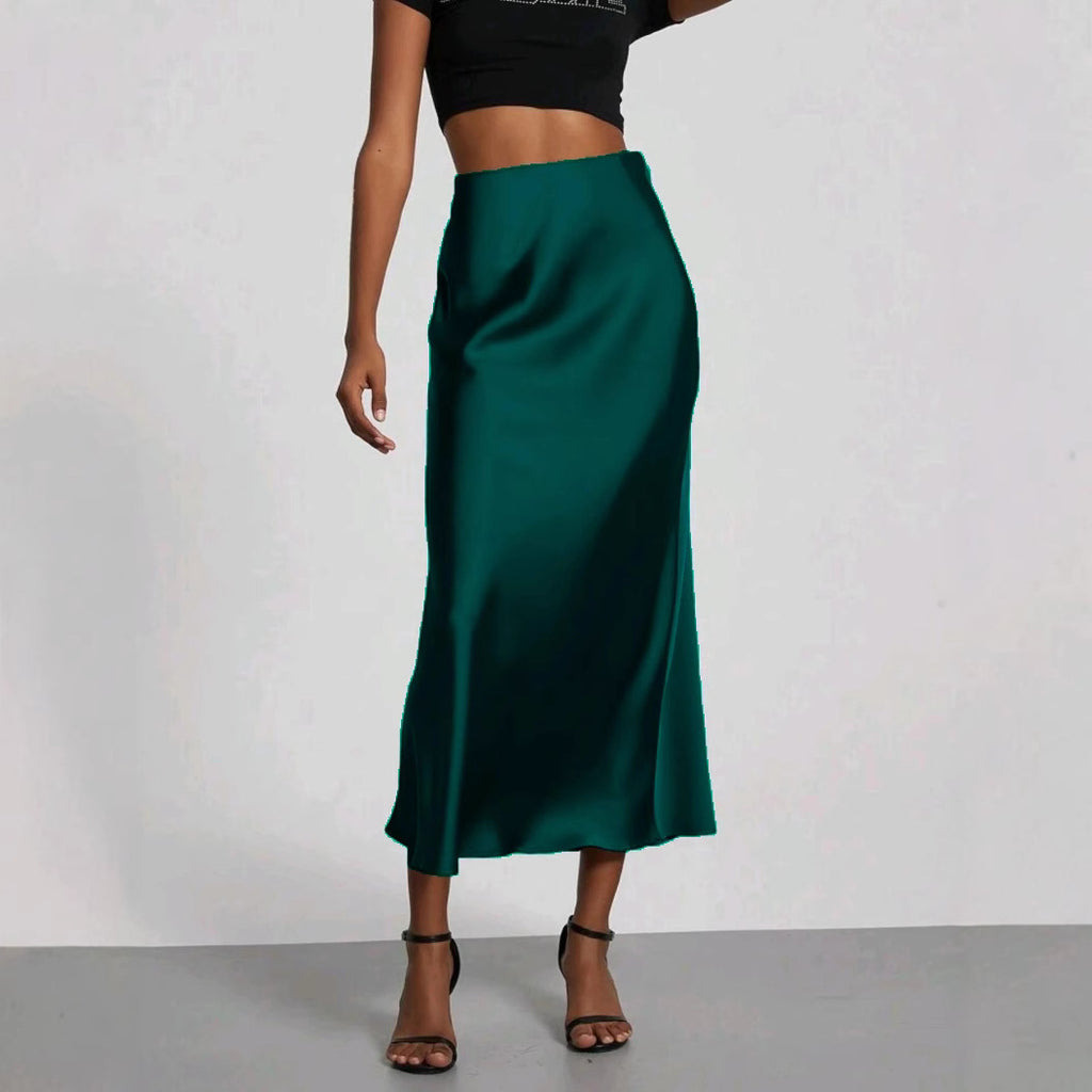 Women's Satin Skirt