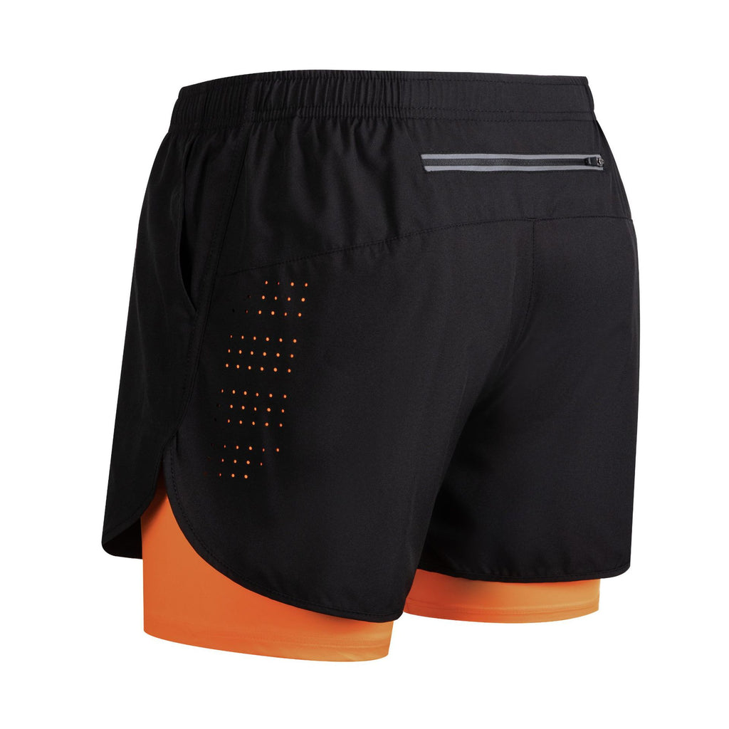 Men's Quick-Dry Double-Layer Fitness Shorts