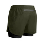 Men's Quick-Dry Double-Layer Fitness Shorts