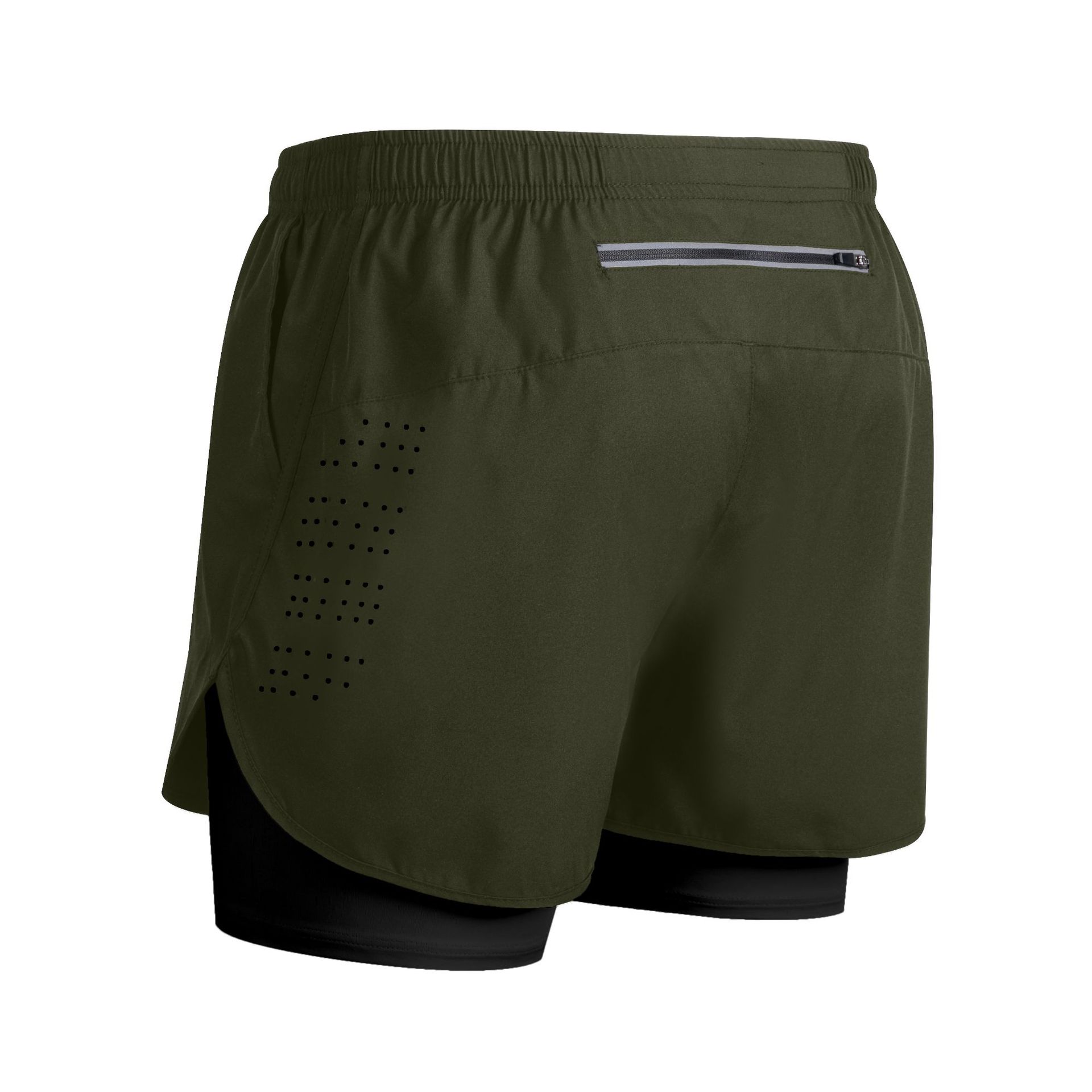 Men's Quick-Dry Double-Layer Fitness Shorts