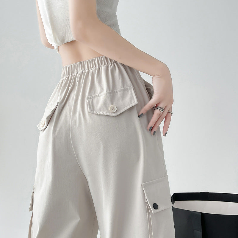 Women's Casual High Waist Wide-leg Pants