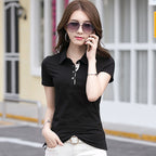 Women's Short-sleeved Polo T-shirt