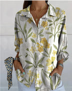 Women's Relaxed Botanical And Geometric Shirts