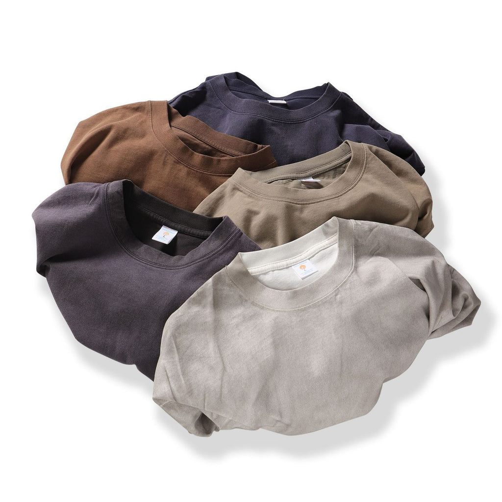 American Retro Double Yarn Pure Combed Cotton Gradient T-shirt