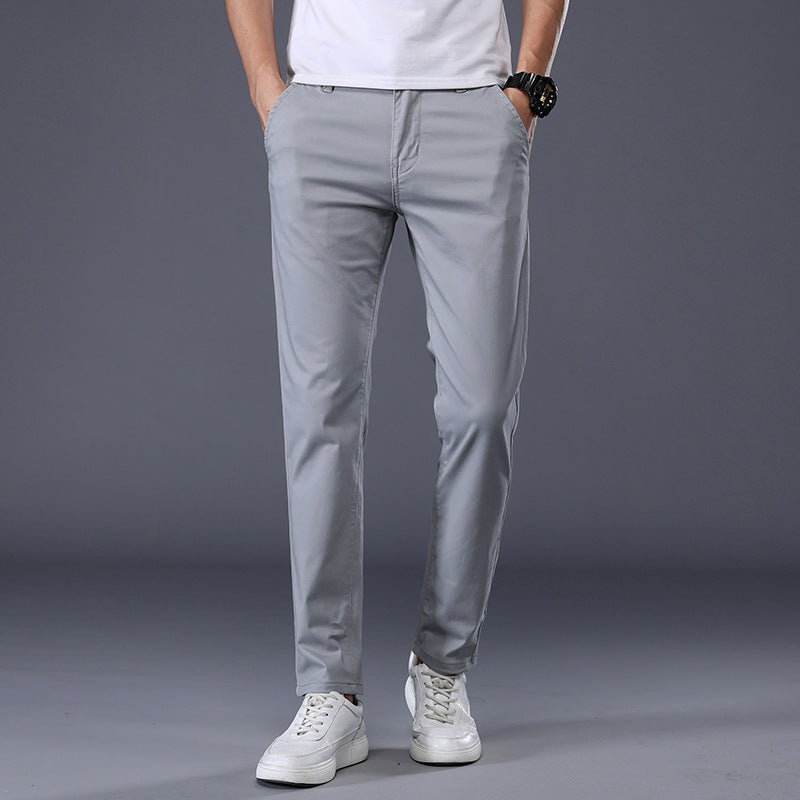 Men's Solid Straight Pants