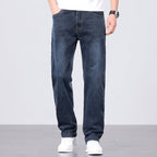Men's Relaxed Washed And Faded Straight Jeans
