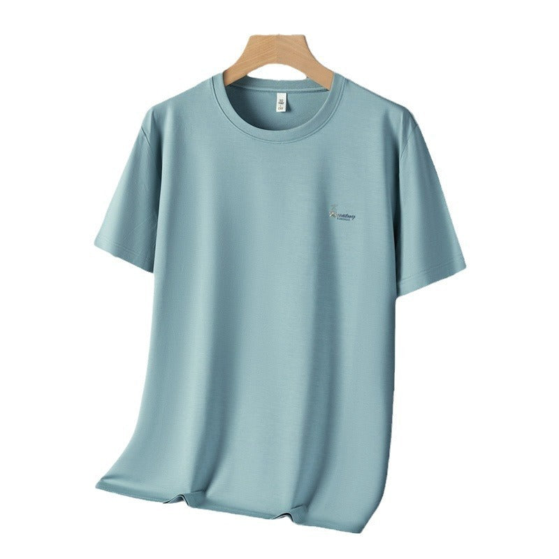 Antibacterial ICE Cotton Sweat Wicking Breathable Round Neck T-shirt