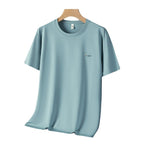 Antibacterial ICE Cotton Sweat Wicking Breathable Round Neck T-shirt