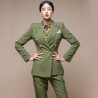 Women's Straight-leg Pants Suit
