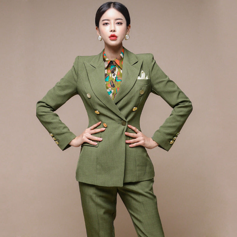 Women's Straight-leg Pants Suit