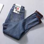 Women's High Waist Stretch Velvet Winter Jeans