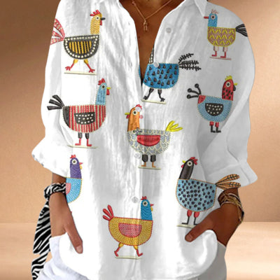 Women's Cross-Border Lapel Shirt